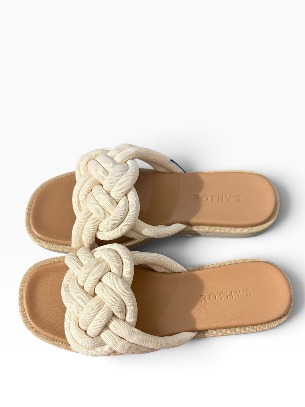 NEW Rothy White The Summer Sandal Womens 7.5